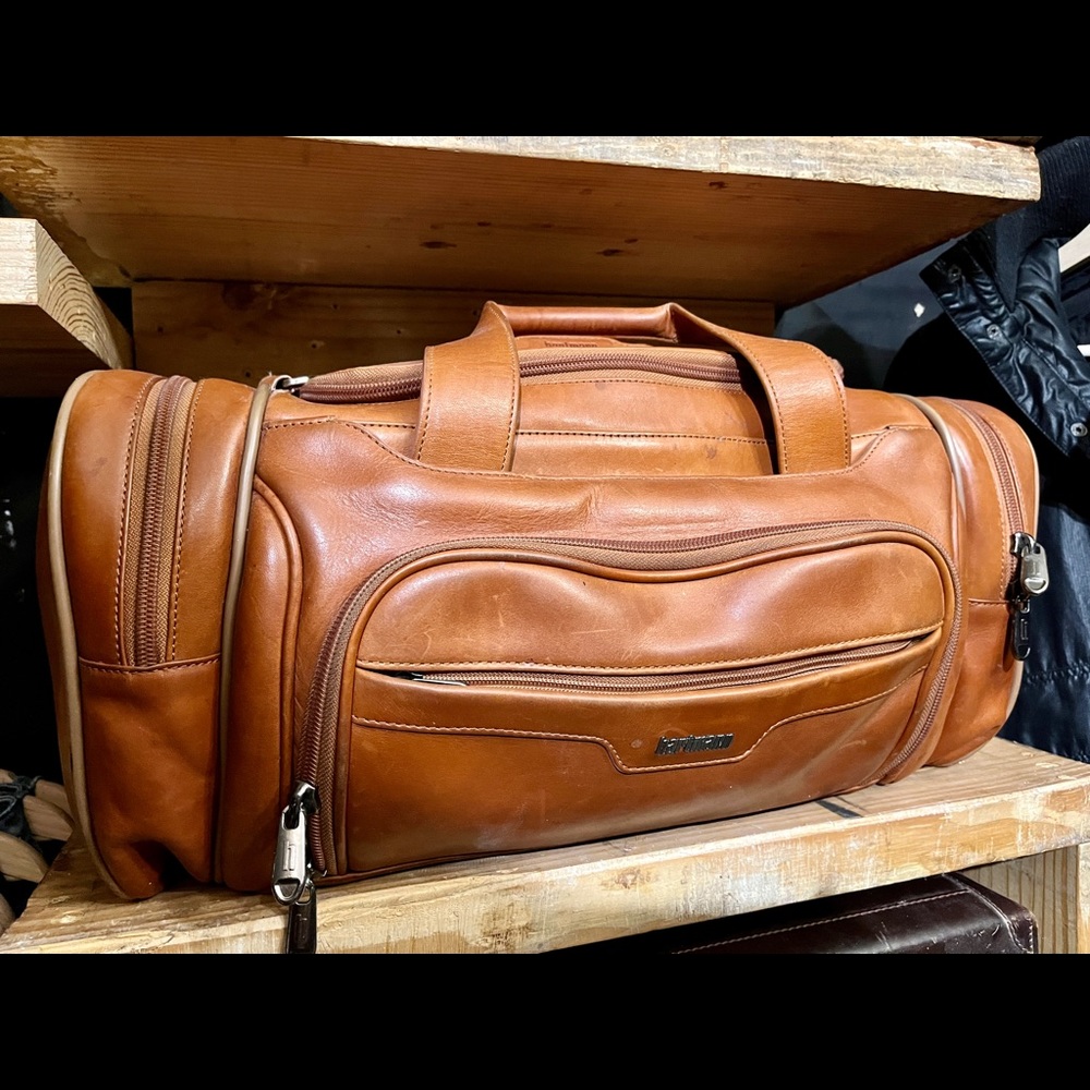 Hartmann leather duffle